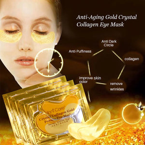 30pcs Gold Collagen Eye Mask Anti Dark Circles Wrinkle Eye Patches Under Eye Bags Ance Skincare Masks Korean Skin Care Products