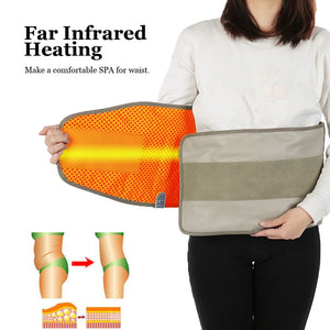 Hot Compress Infrared Heating Slimming Belt Vibrating Weight Loss Massager Fitness Device Lose Weight Belt Health Care US Plug