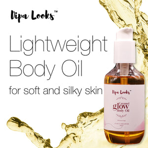 Natural Silky Brighter Caramel Glow Body Skin Massage Oil